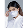 Disposable KF94 Monogram Mask In White