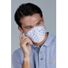 Disposable KF94 Monogram Mask In White