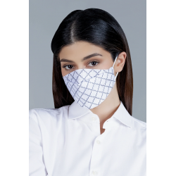 Disposable KF94 Monogram Mask In White