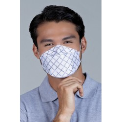 Disposable KF94 Monogram Mask In White