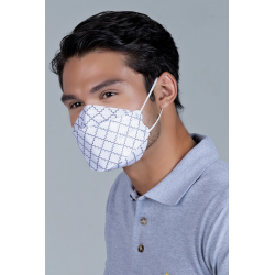 Disposable KF94 Monogram Mask In White