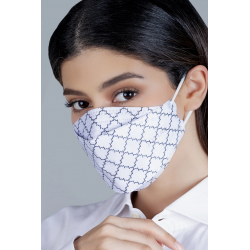 Disposable KF94 Monogram Mask In White