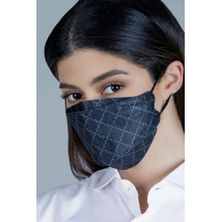 Disposable KF94 Monogram Mask In Black
