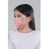 Disposable 3Ply Monogram Mask in Rosette Maroon for Kids