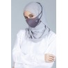 Classic Ribbon Hijab Mask In Lead